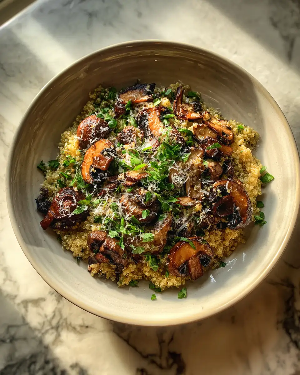 Delicious Garlicky Mushroom Quinoa Recipes to Savor Today 6 Final dish - Delicious Garlicky Mushroom Quinoa Recipes to Savor Today