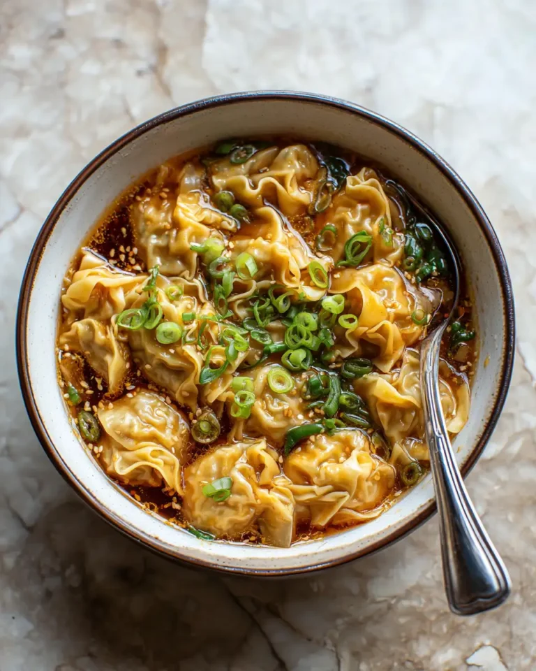 Cozy Up with Easy Ginger Garlic Wonton Noodle Soup - Featured Image