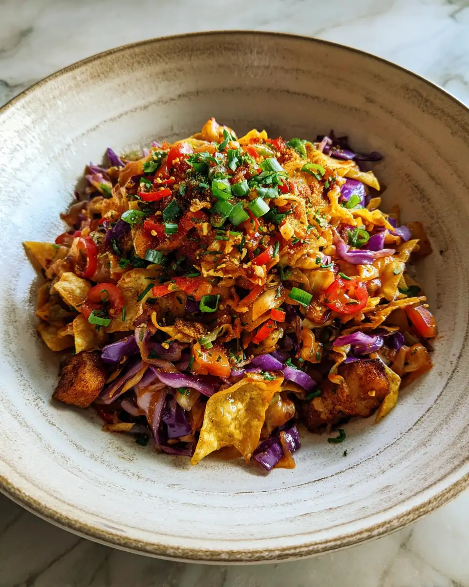 Final dish - Crunch Into Flavor with Frito Cowboy Cabbage Delight