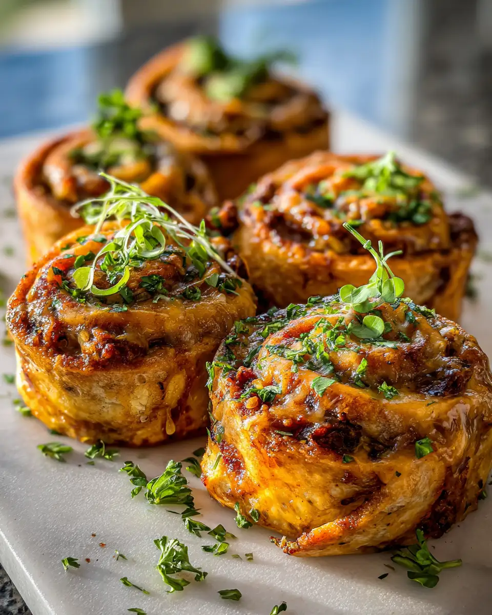 Irresistible Garlic Butter Cheeseburger Rollups You Need to Try 6 Final dish - Irresistible Garlic Butter Cheeseburger Rollups You Need to Try