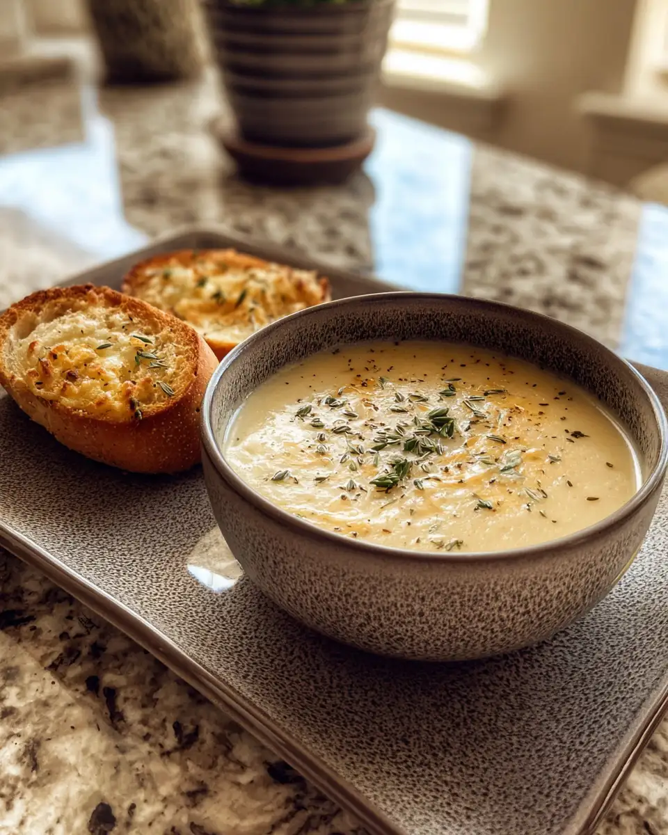 Hearty Cheddar Garlic Herb Potato Soup That Warms Your Soul - Featured Image