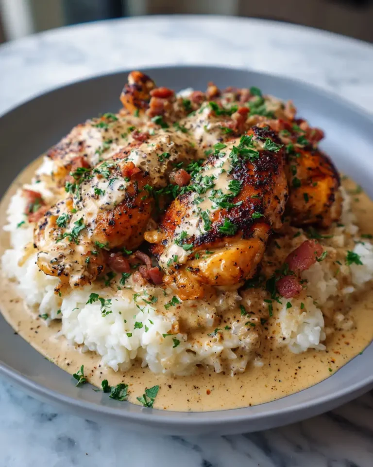 Heavenly Smothered Chicken and Creamy Rice Recipe You Need to Try - Featured Image
