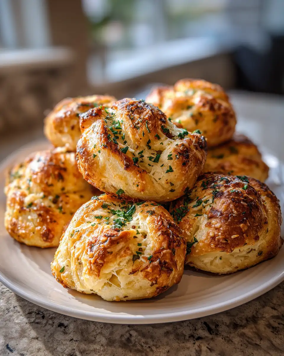 Final dish - Irresistible Homemade Garlic Parmesan Knots You’ll Crave