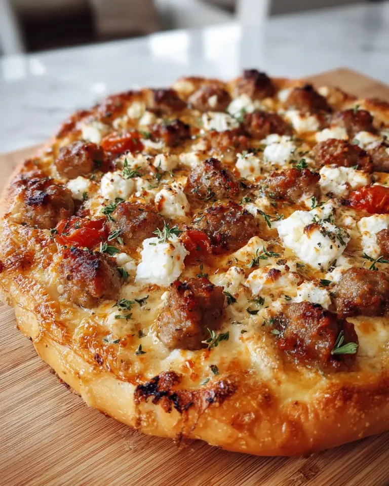 Irresistible Hot Sausage Feta and Honey Pizza That Will Blow Your Mind - Featured Image