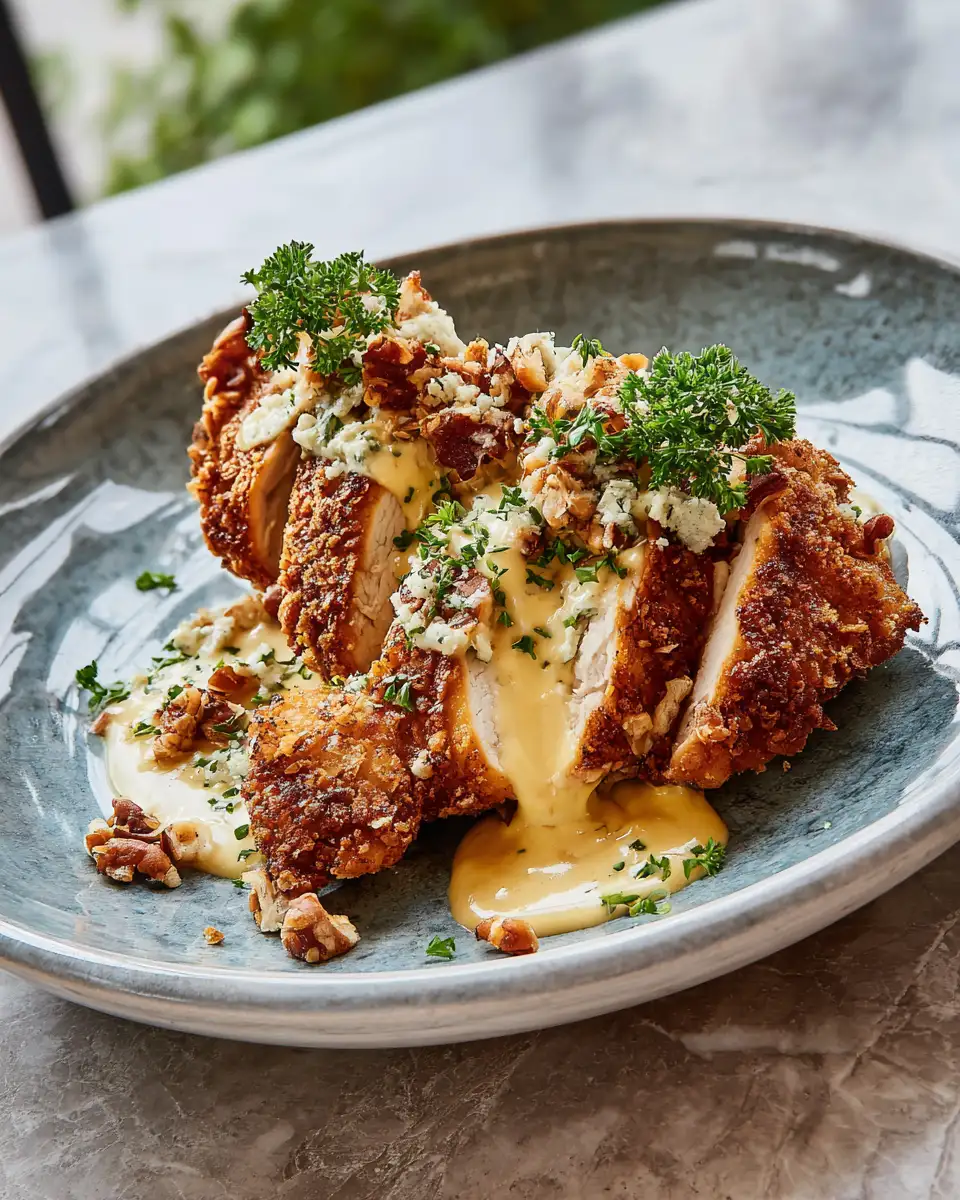Irresistible Pretzel Chicken with Creamy Mustard Cheddar That Will Steal Your Heart 6 Final dish - Irresistible Pretzel Chicken with Creamy Mustard Cheddar That Will Steal Your Heart