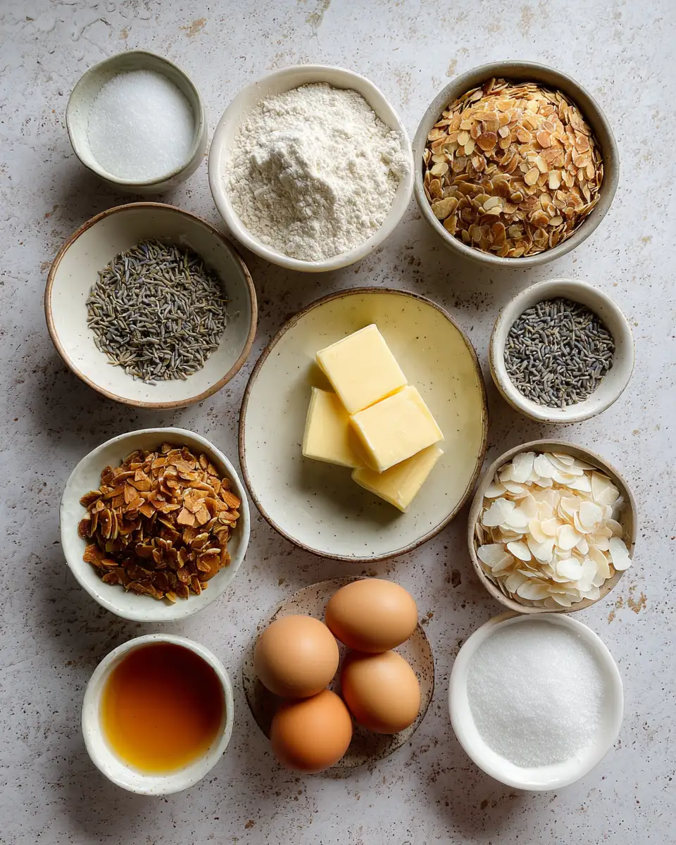 Ingredients for Irresistibly Sweet Lavender Honey Crunch Cookies You Have to Try