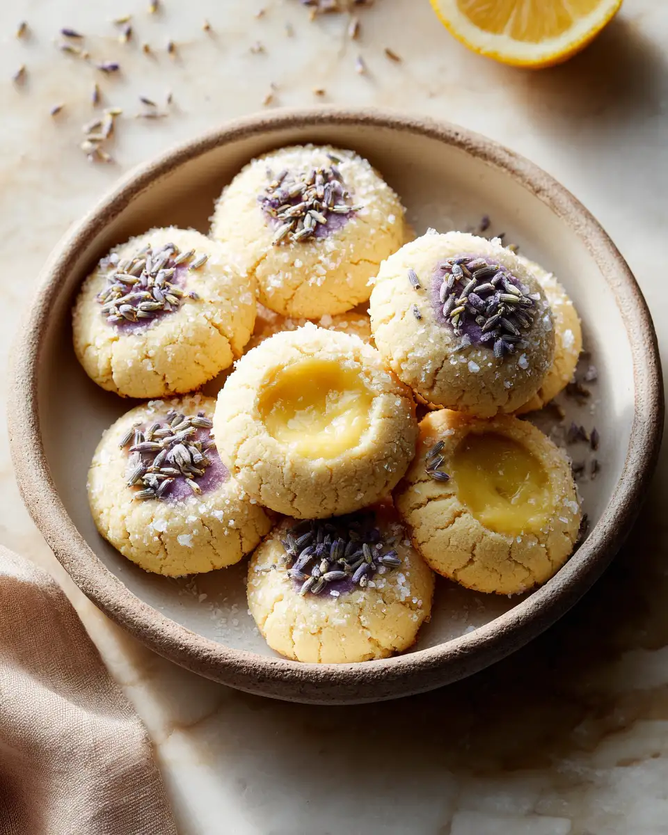 Brighten Your Day with Zesty Lemon Lavender Thumbprint Cookies