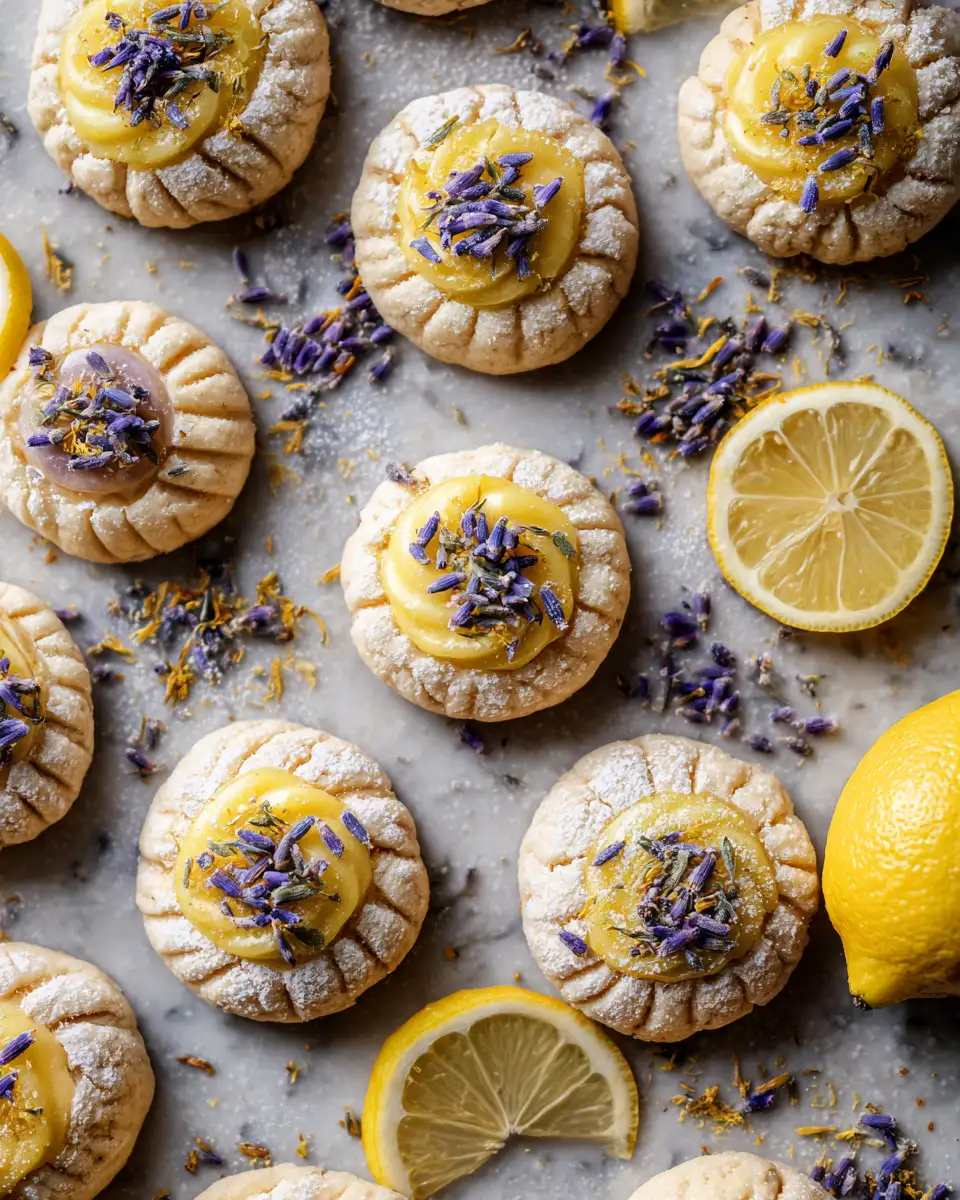 Final dish - Brighten Your Day with Zesty Lemon Lavender Thumbprint Cookies