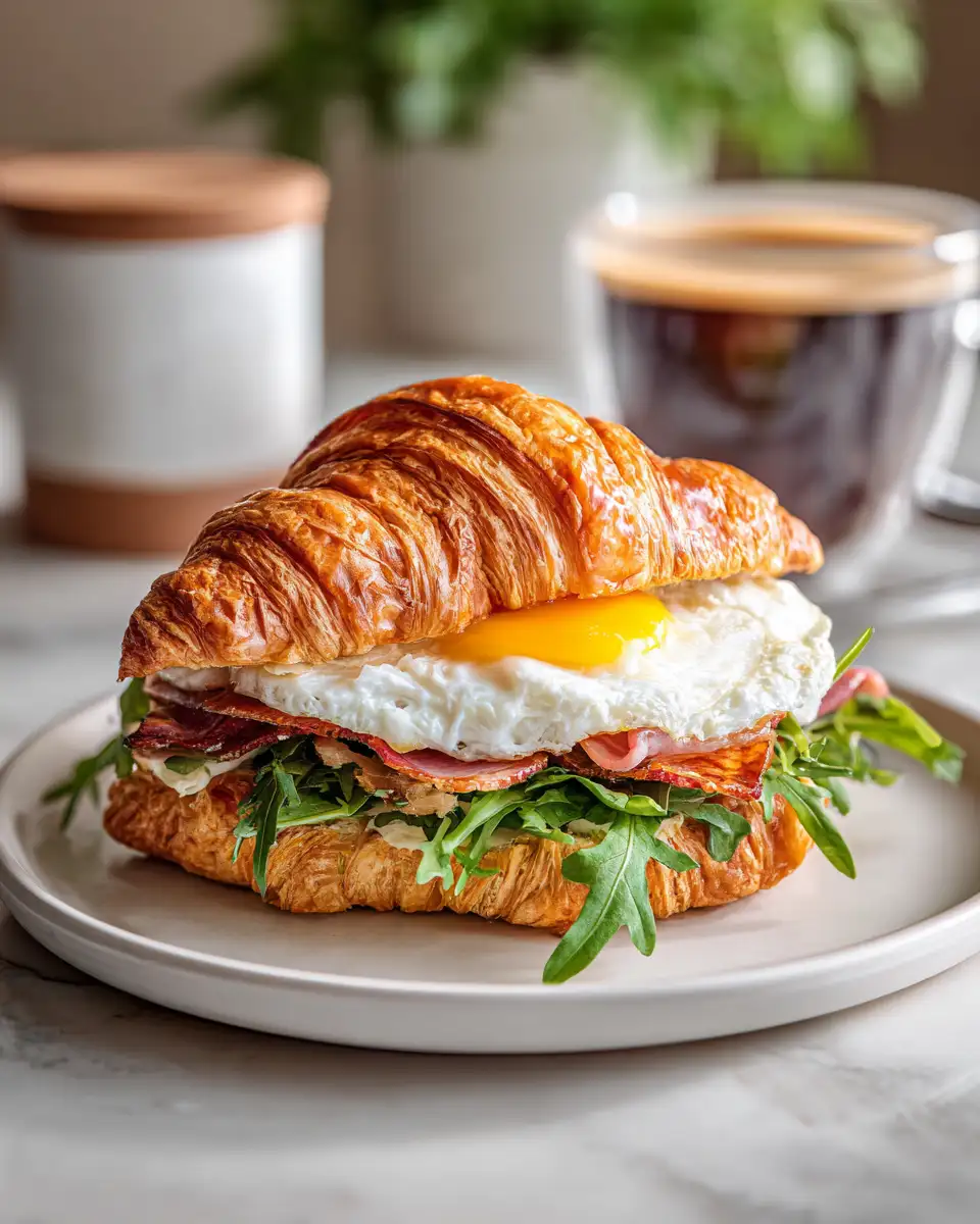 Wake Up to Sweet and Savory Bliss with the Maple Mustard Croissant Breakfast Sandwich - Featured Image
