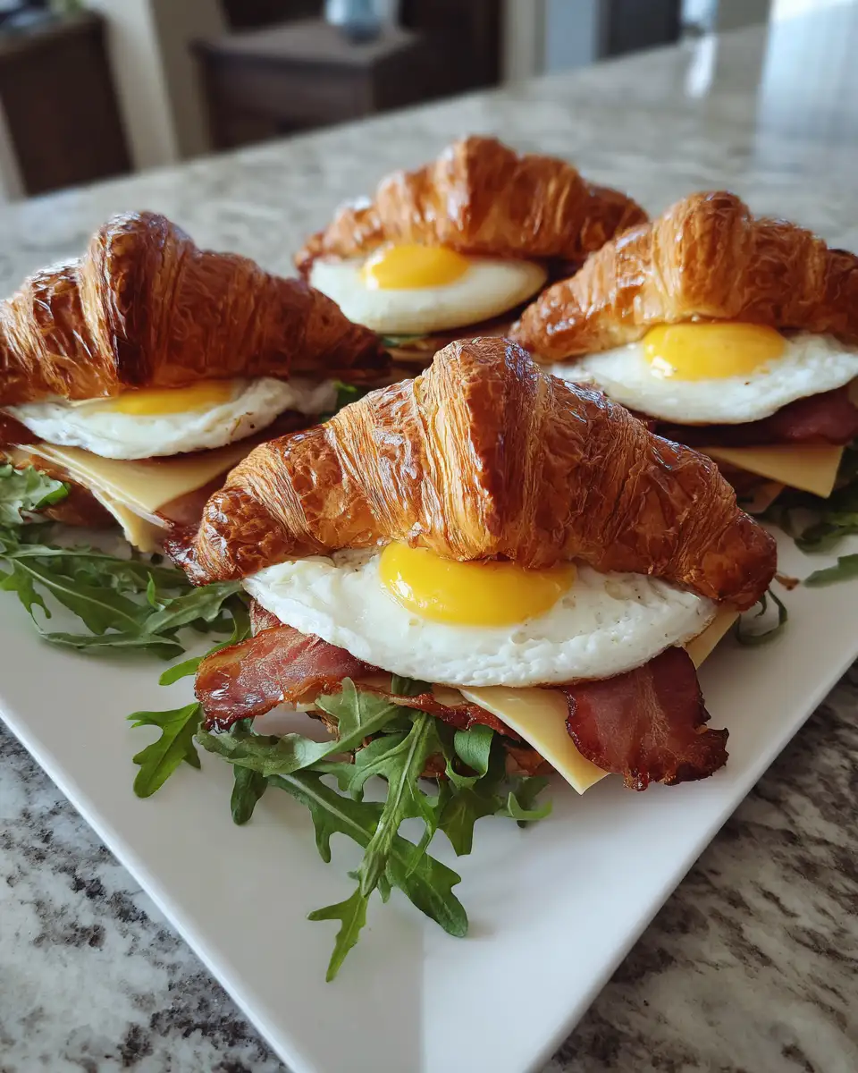 Ingredients for Wake Up to Sweet and Savory Bliss with the Maple Mustard Croissant Breakfast Sandwich