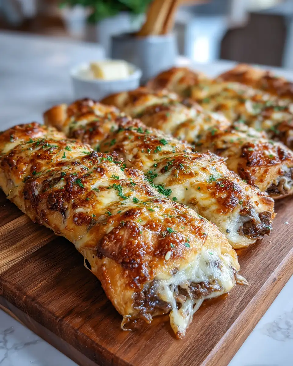 Mouthwatering Philly Cheesesteak-Stuffed Breadsticks You Need to Try Today - Featured Image