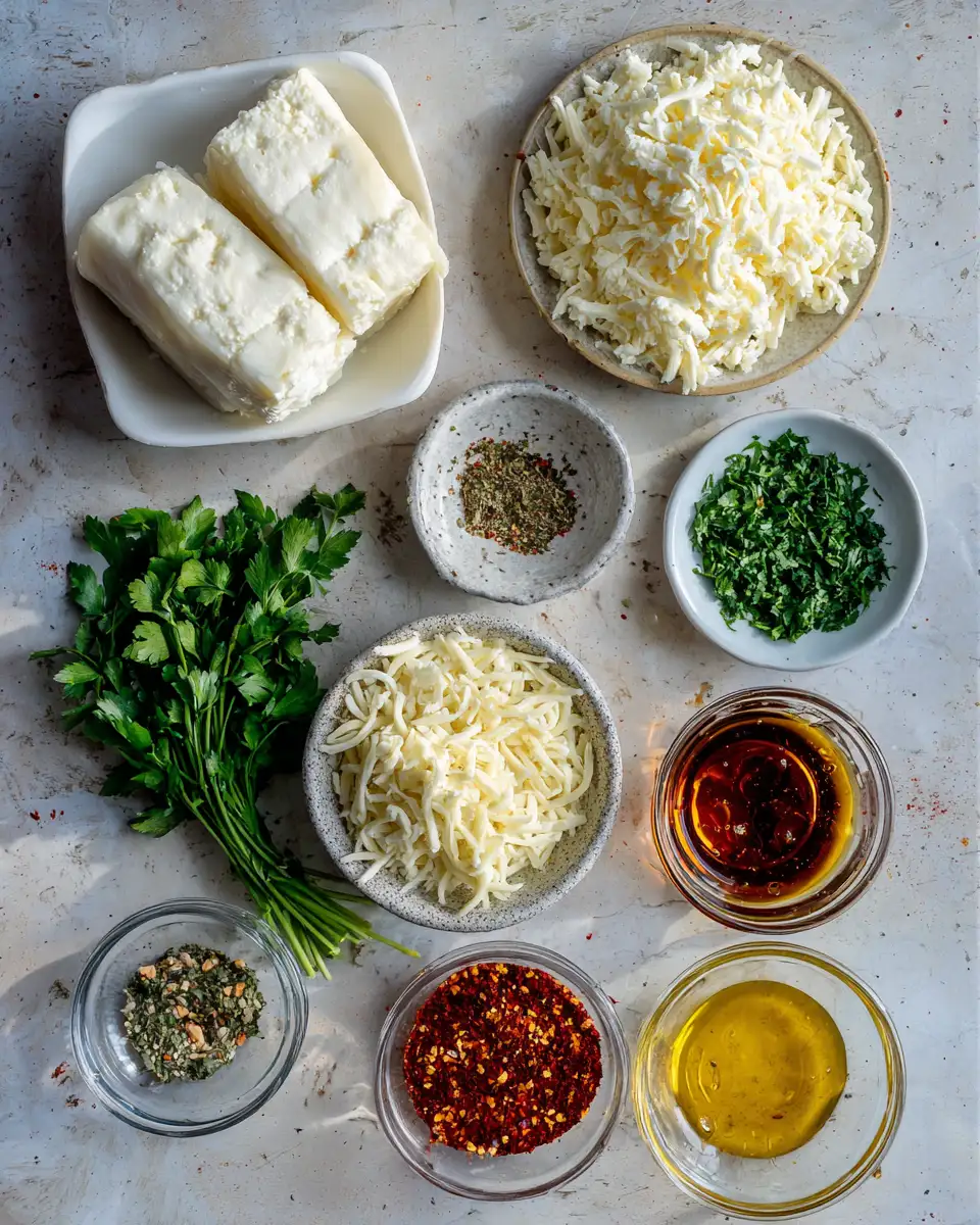 Ingredients for Oven-Fried Feta Rolls with Spicy Chili Honey That Will Ignite Your Taste Buds