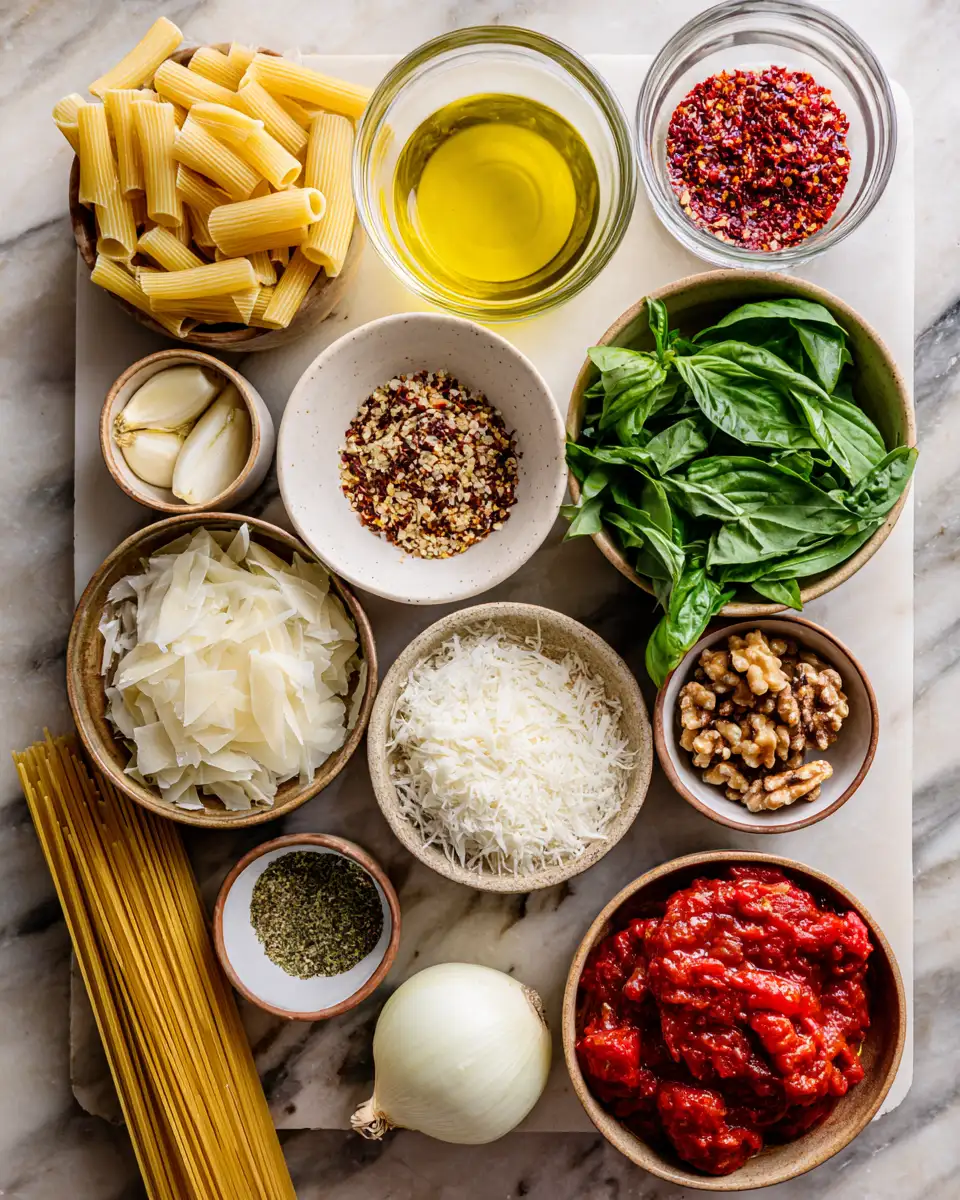 Ingredients for Easy and Delicious Pasta Recipe to Make at Home