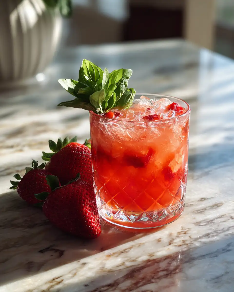Sip Into Summer with the Ultimate Refreshing Strawberry Basil Smash Cocktail Recipe