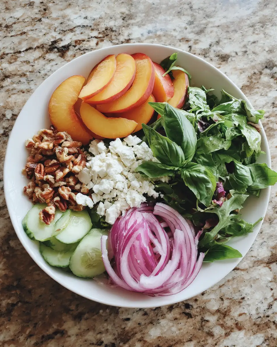 Ingredients for Brighten Your Day with This Refreshing Summer Peach Salad Recipe