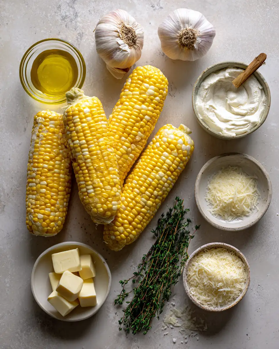Ingredients for Irresistible Roasted Garlic Creamed Corn Recipe You Need to Try