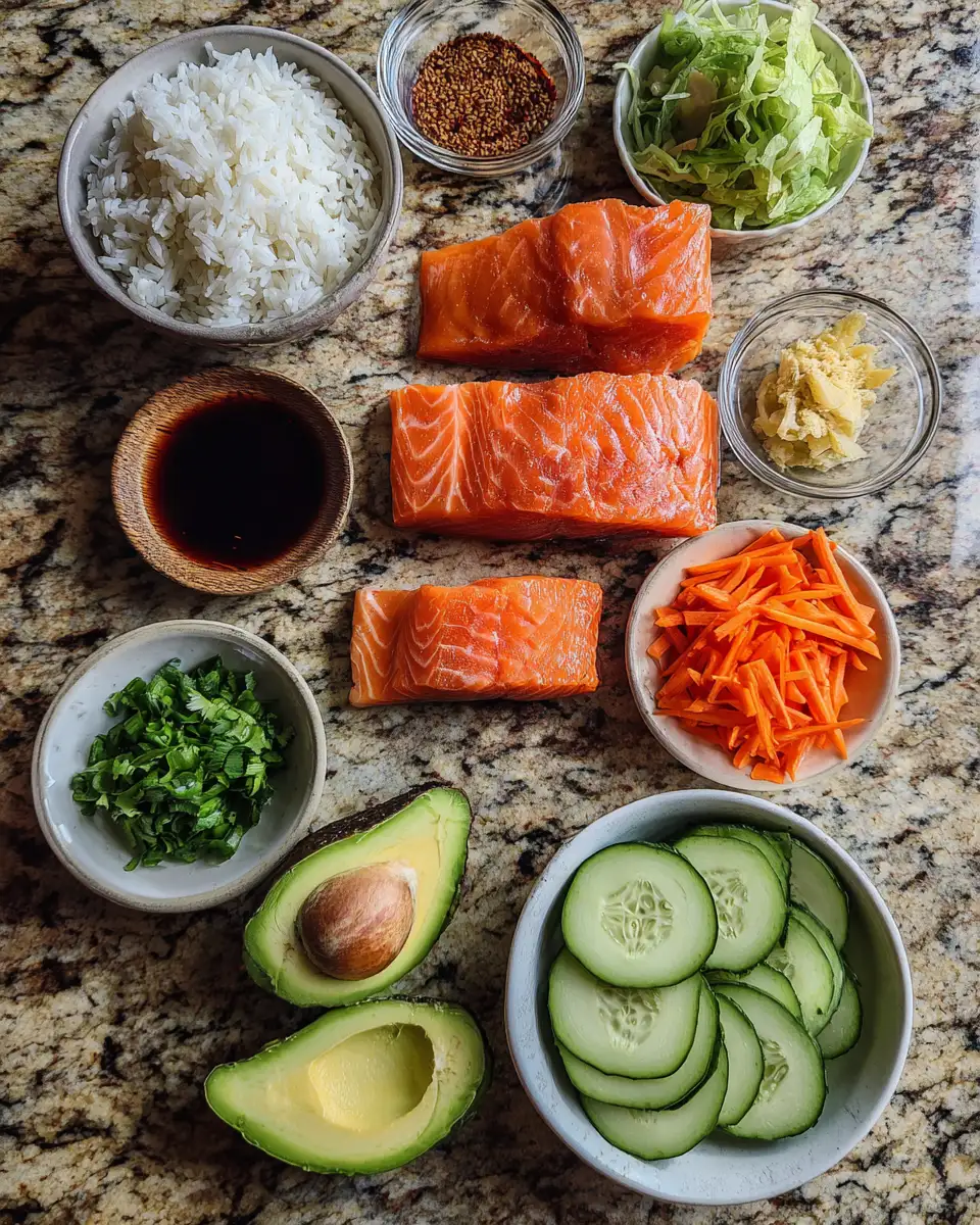 Ingredients for Ultimate Salmon Rice Bowls That Will Delight Your Taste Buds