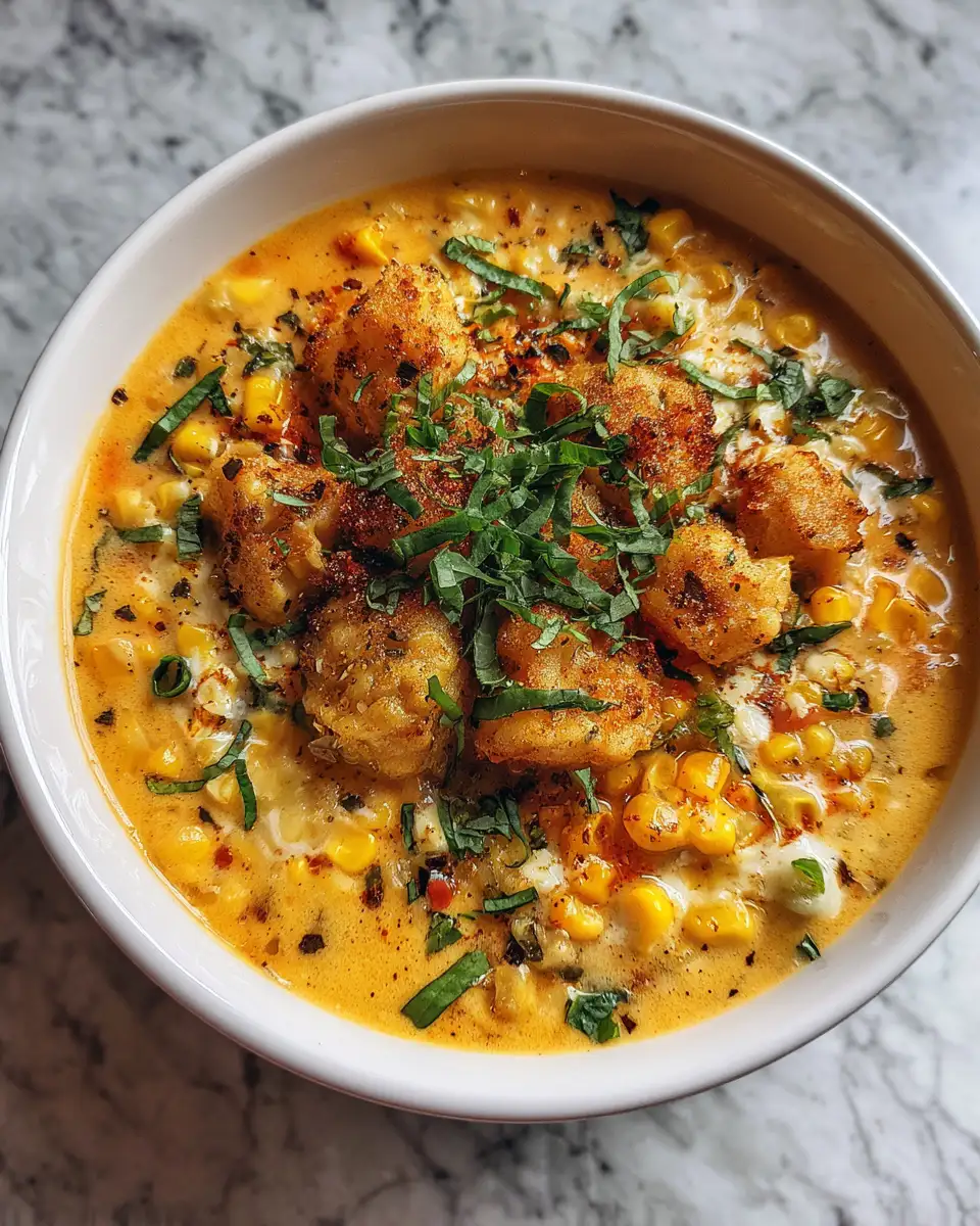 Final dish - Savory Mexican Corn Chowder Delight That Will Warm Your Soul