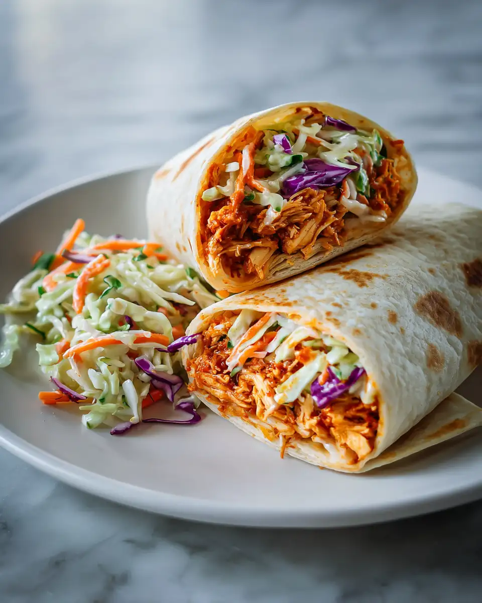 Smoky BBQ Chicken and Crunchy Coleslaw Wraps That Will Spice Up Your Lunch