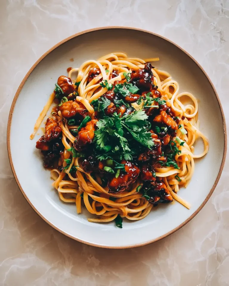 Irresistible Sticky Garlic Chicken Noodles Recipe You Have to Try - Featured Image