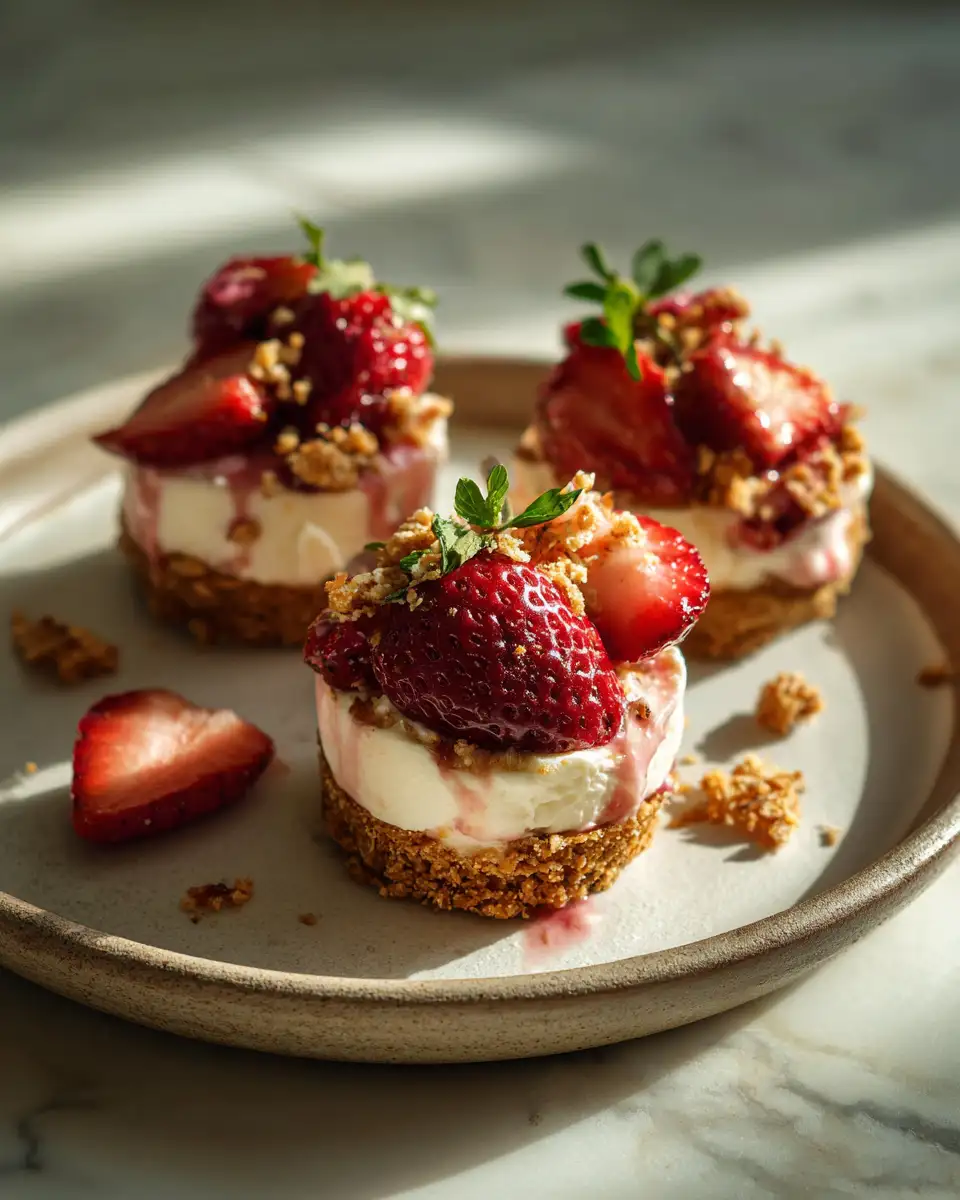 Final dish - Irresistible Strawberry Cheesecake Crunch Bites You Need to Try
