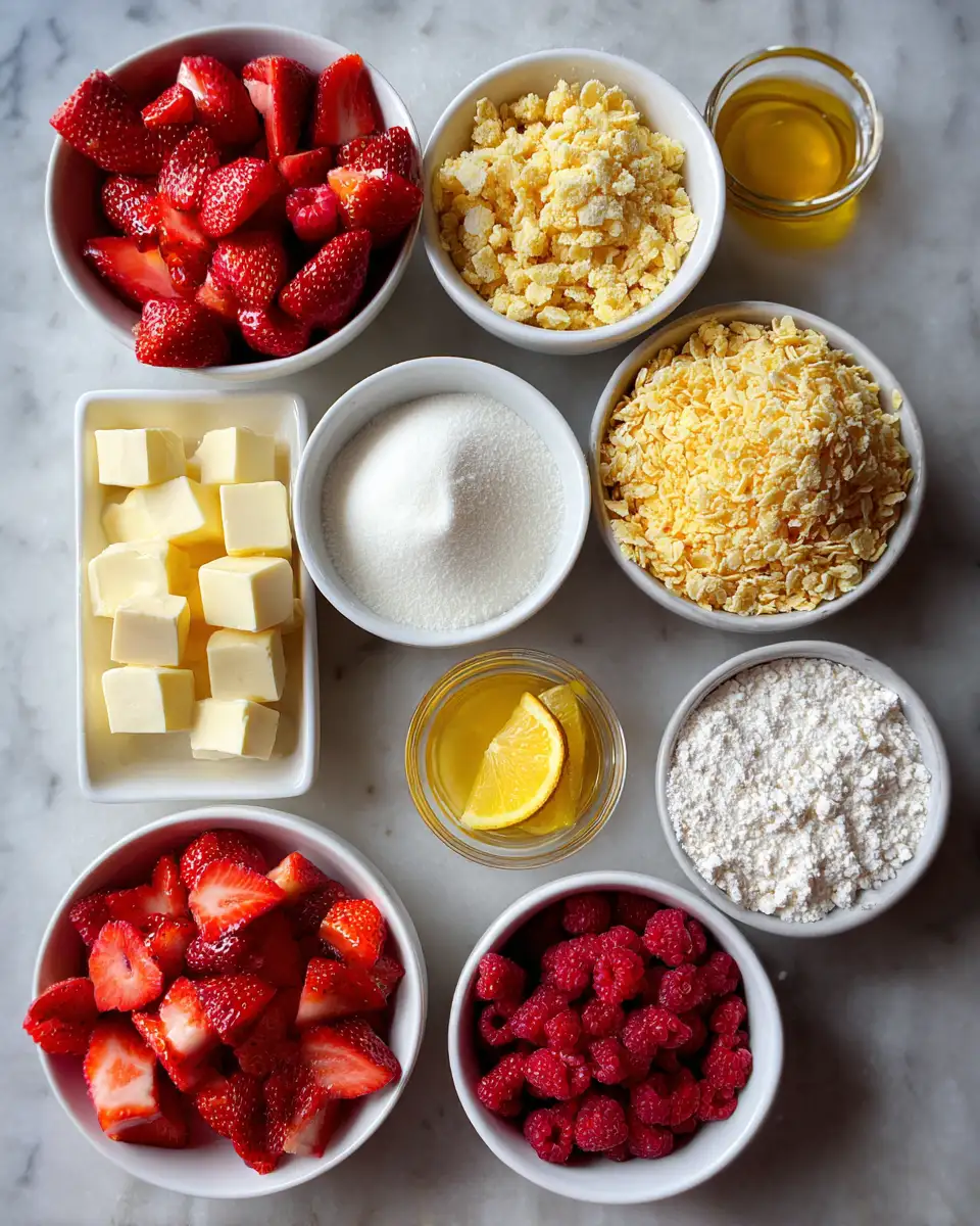 Ingredients for Irresistible Strawberry Cheesecake Crunch Bites You Need to Try