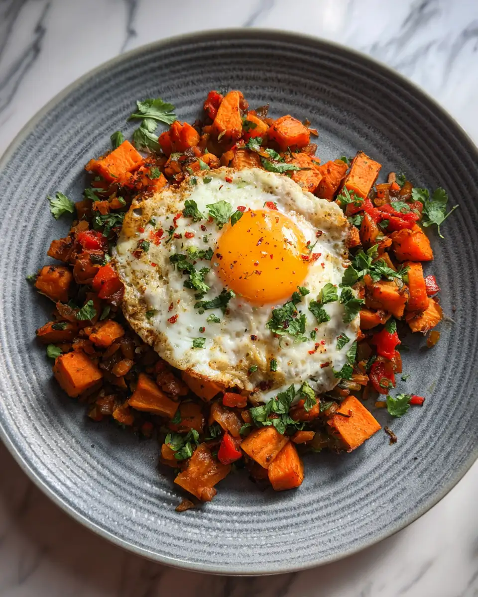 Final dish - Hearty Sweet Potato Breakfast Hash with Eggs to Start Your Day Right
