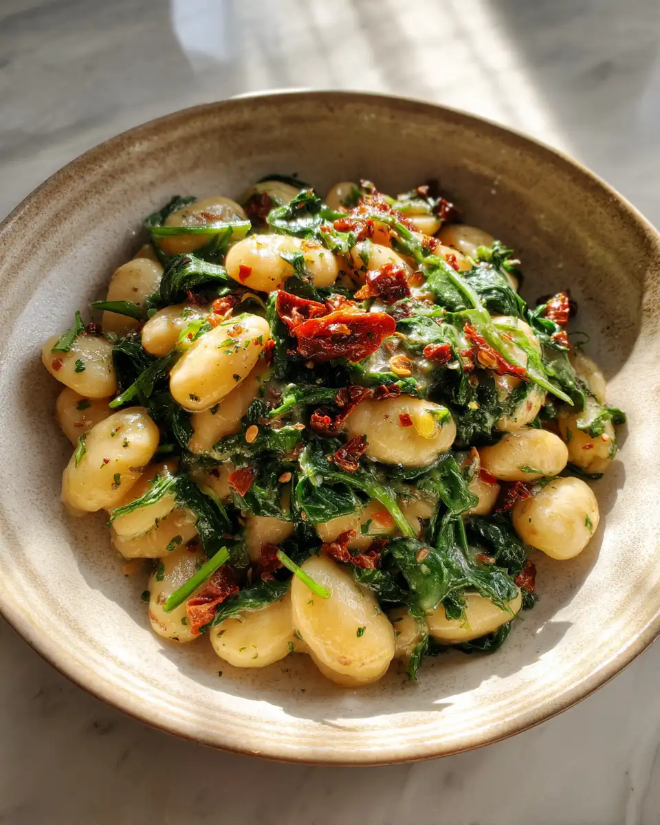 Hearty Tuscan Butter Beans with Spinach and Sun-Dried Tomato Delight - Featured Image