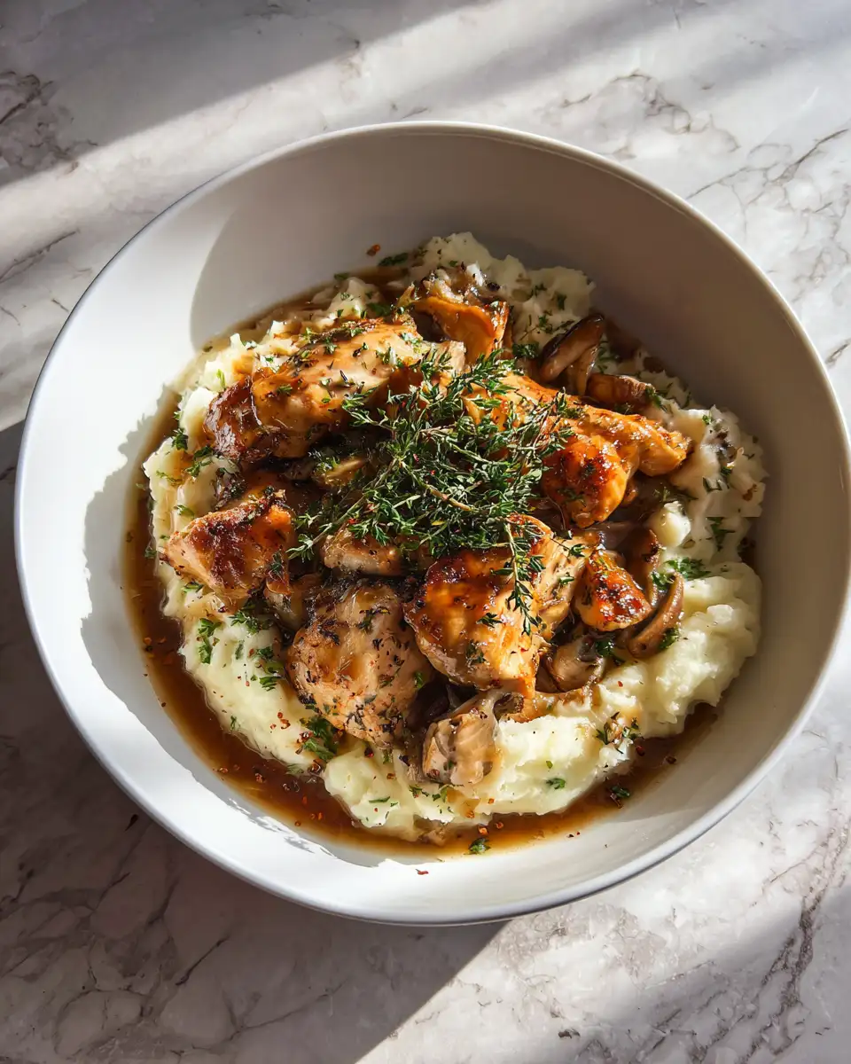 Ultimate Loaded Chicken and Gravy Mashed Potato Bowls Recipe for Comfort Food Lovers 6 Final dish - Ultimate Loaded Chicken and Gravy Mashed Potato Bowls Recipe for Comfort Food Lovers