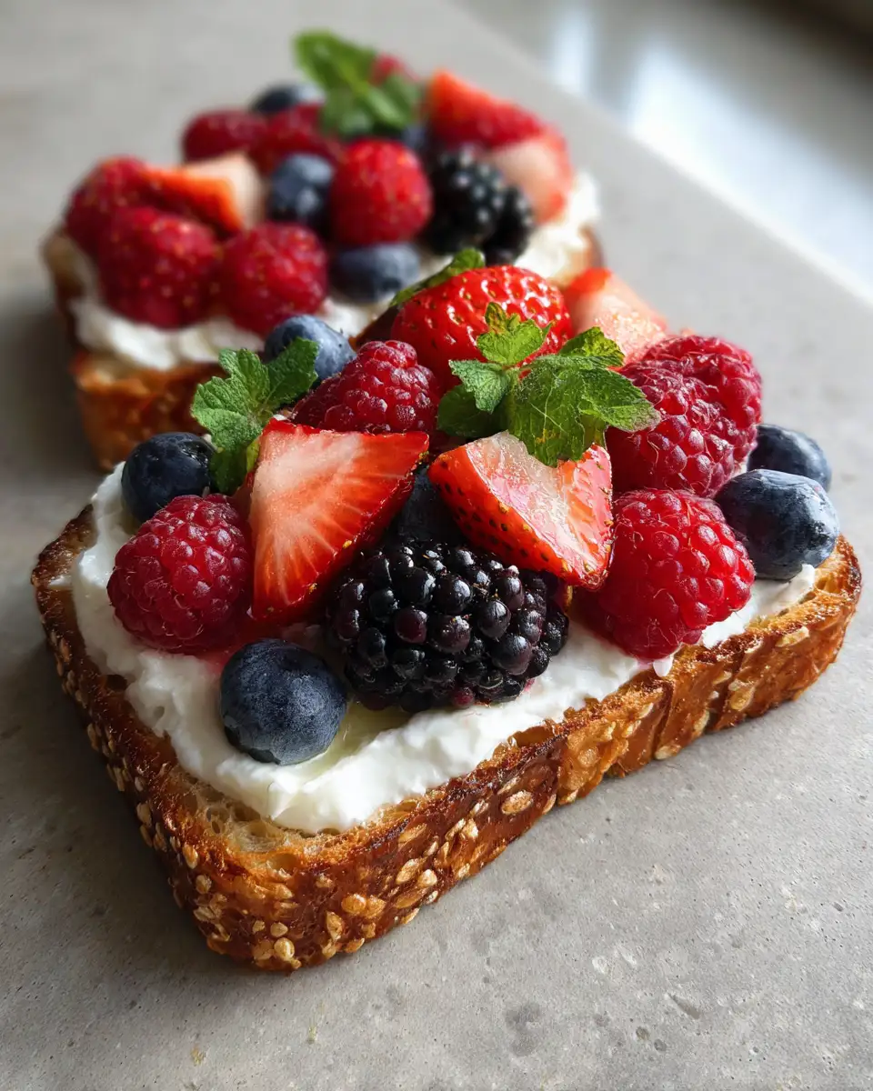 Final dish - Brighten Your Morning with Delicious Berry Ricotta Toast