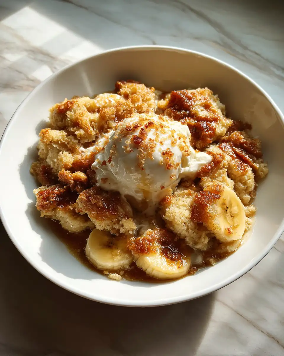 Final dish - Irresistible Best Southern Banana Cobbler Recipe You Need to Try
