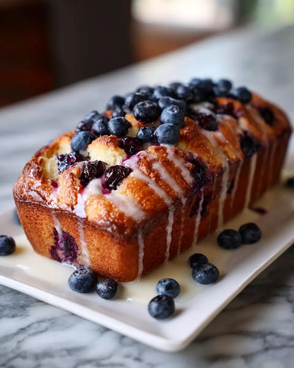Final dish - Irresistible Blueberry Cream Cheese Bread Recipe You Need to Try