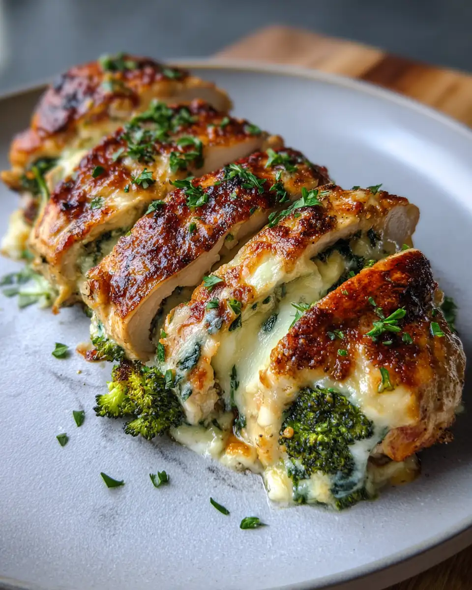 Final dish - Irresistible Broccoli Cheese Stuffed Chicken Breast Recipe You Need to Try