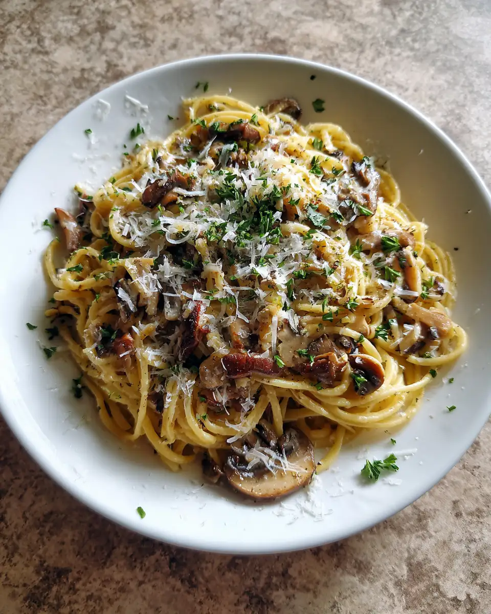 Final dish - Irresistible Caramelized Leek and Mushroom Gruyere Pasta Recipe