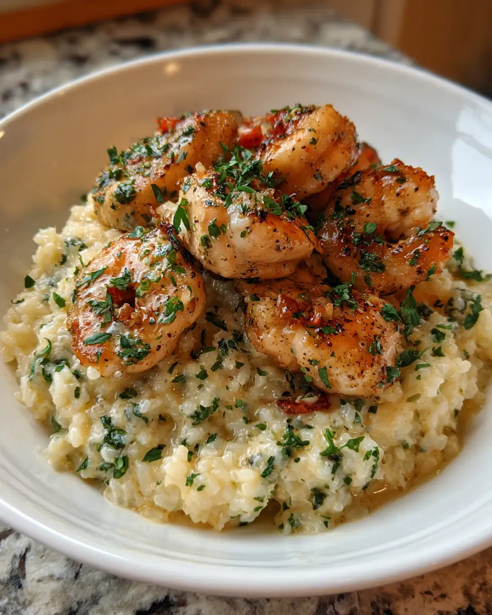Irresistible Chicken Scampi with Creamy Garlic Parmesan Rice Recipe 6 Final dish - Irresistible Chicken Scampi with Creamy Garlic Parmesan Rice Recipe