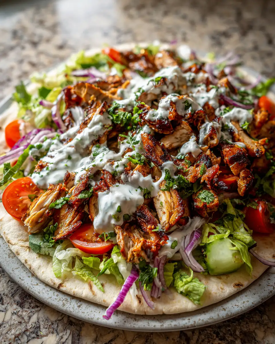 Final dish - Irresistible Chicken Shawarma with Creamy Garlic Sauce Recipe You Need to Try