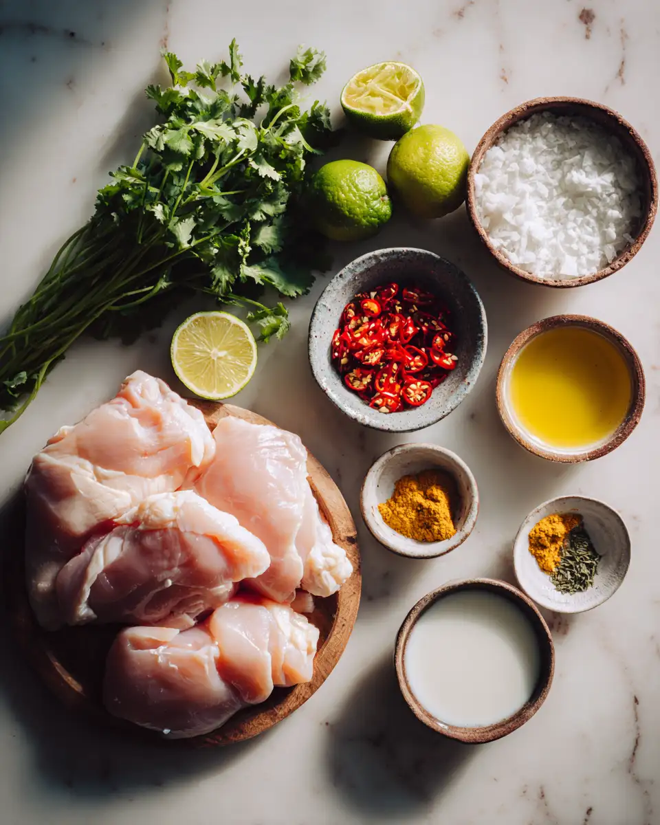 Ingredients for Spice Up Dinner with Chili Coconut-Lime Grilled Chicken