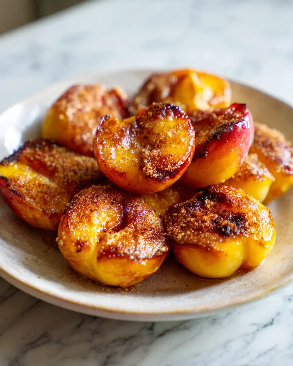 Final dish - Irresistible Cinnamon Sugar Baked Peaches That Melt in Your Mouth