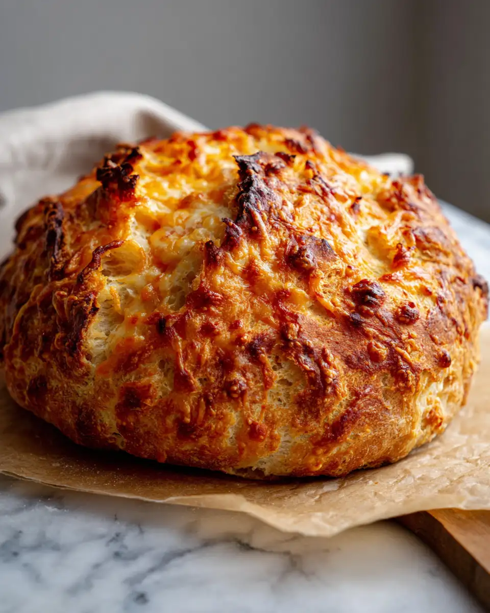 Irresistibly Crispy Dutch Oven Cheddar Bread You Need to Try - Featured Image