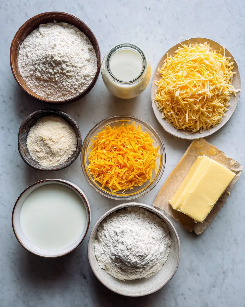 Ingredients for Irresistibly Crispy Dutch Oven Cheddar Bread You Need to Try