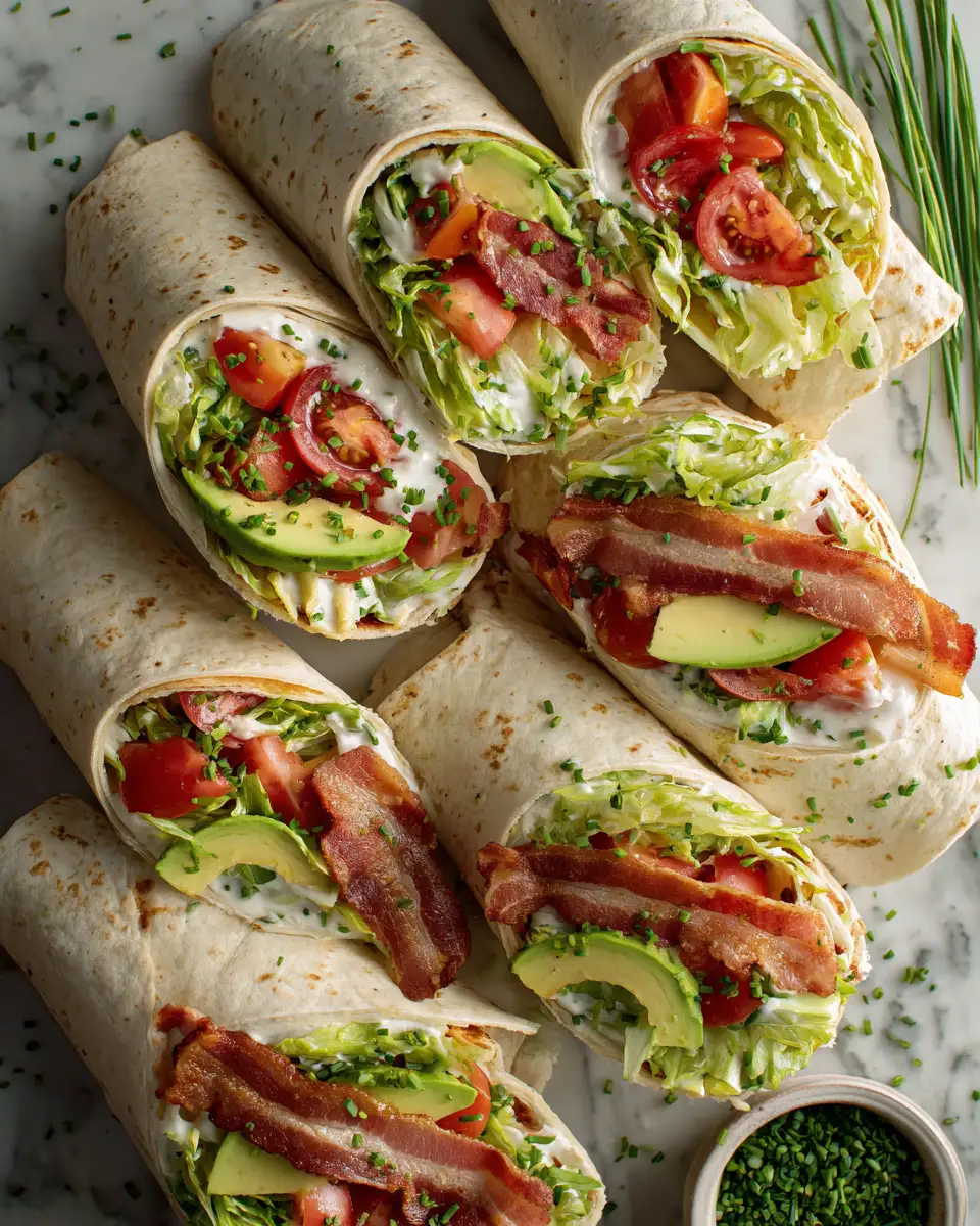 Ingredients for Gourmet BLT Wraps with Secret Sauce That Will Blow Your Mind