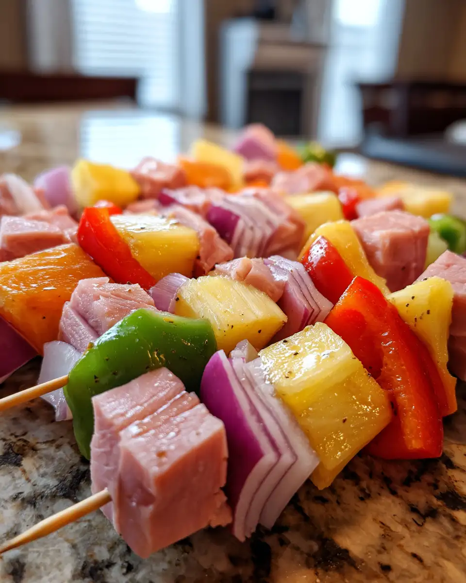 Tropical Delight Hawaiian Ham and Pineapple Skewers Recipe 4 Ingredients for Tropical Delight Hawaiian Ham and Pineapple Skewers Recipe