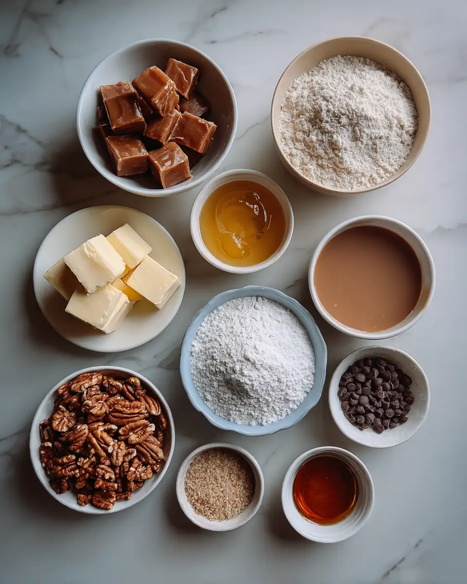 Ingredients for Indulgent Caramel Crush Bars That Wow Your Taste Buds