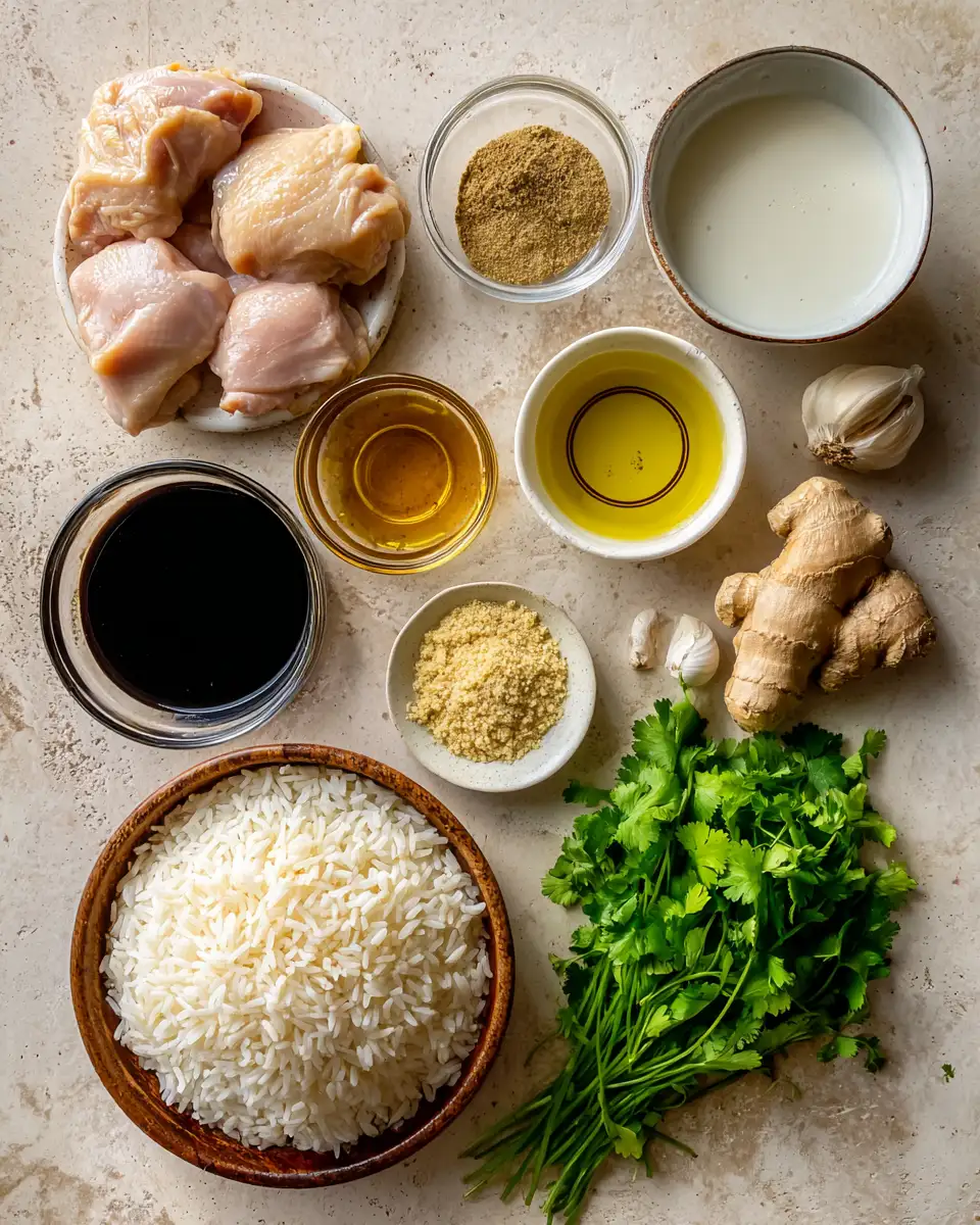Ingredients for Sweet and Savory Delight Maple Chicken and Coconut Rice Recipe