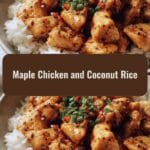 Sweet and Savory Delight Maple Chicken and Coconut Rice Recipe