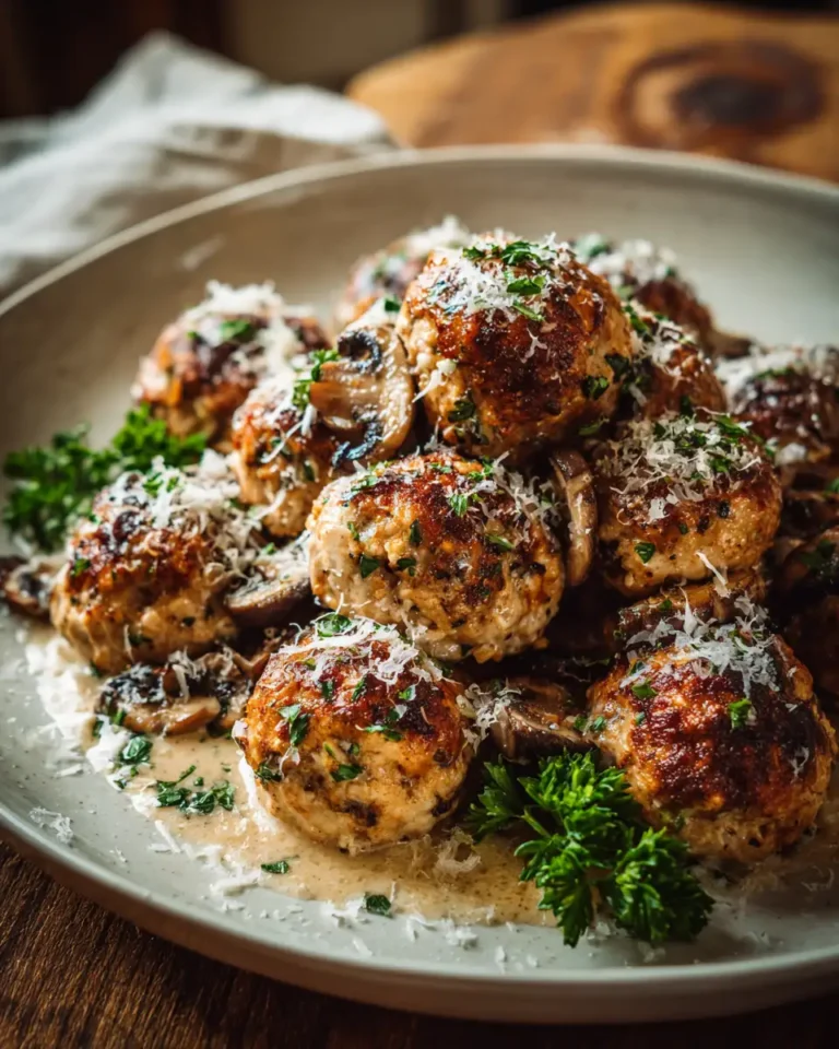 Irresistible Mushroom Chicken Meatballs That Will Steal the Show - Featured Image