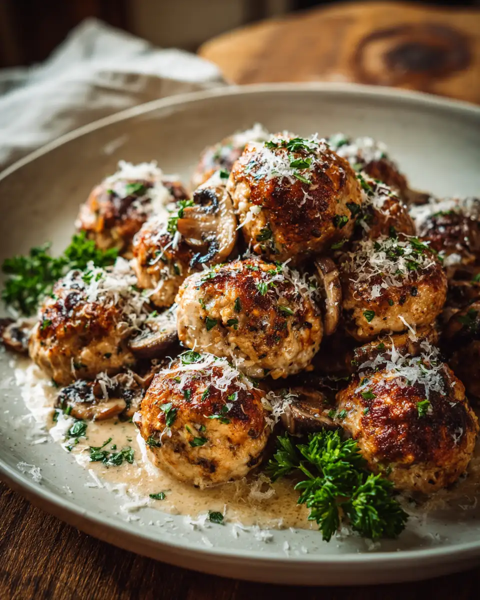 Irresistible Mushroom Chicken Meatballs That Will Steal the Show - Featured Image