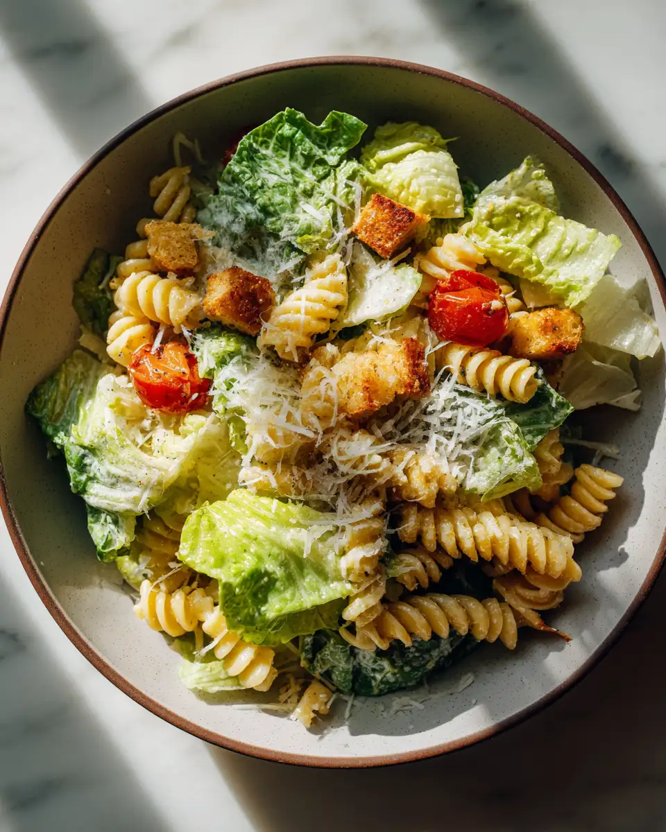 Fresh and Flavorful Pasta Caesar Salad Recipe to Try Today - Featured Image