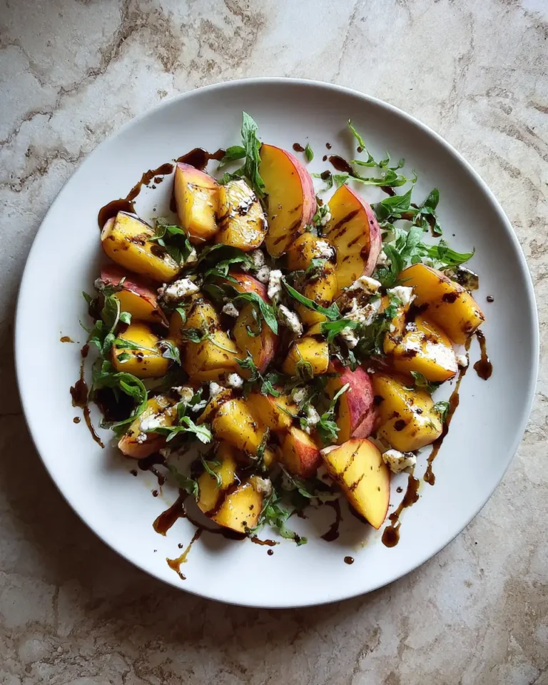 Sweet and Tangy Bliss Peach Honey Dijon Balsamic Vinaigrette Recipe - Featured Image