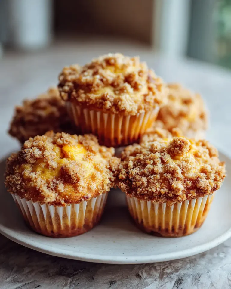 Irresistible Peach Muffins with Crunchy Crumble Topping 5 Irresistible Peach Muffins with Crunchy Crumble Topping - Featured Image